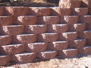 retaining wall - residential landscaping